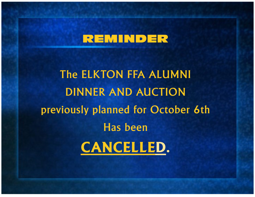 Alumni Dinner & Auction Cancelled