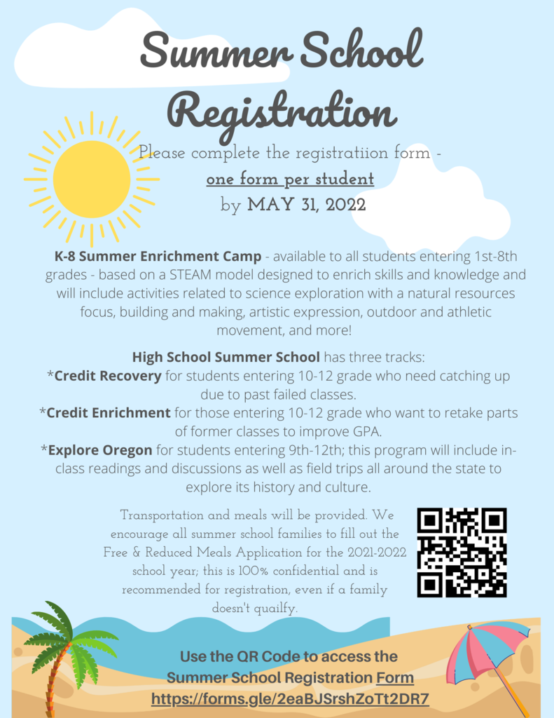 Summer School Registration