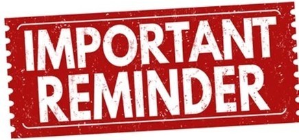 REMINDER!  There is a regular school day this Friday with an early release 1:30 p.m. to make up for instruction time lost from the power outage. We look forward to having all students in attendance.